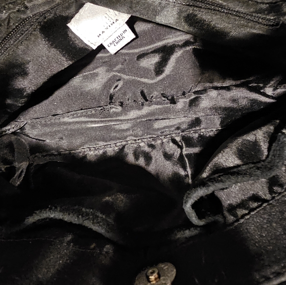 WILSONS LEATHER Maxima Real Rabbit fur Small Purse with Gold Chain. - Picture 6 of 7